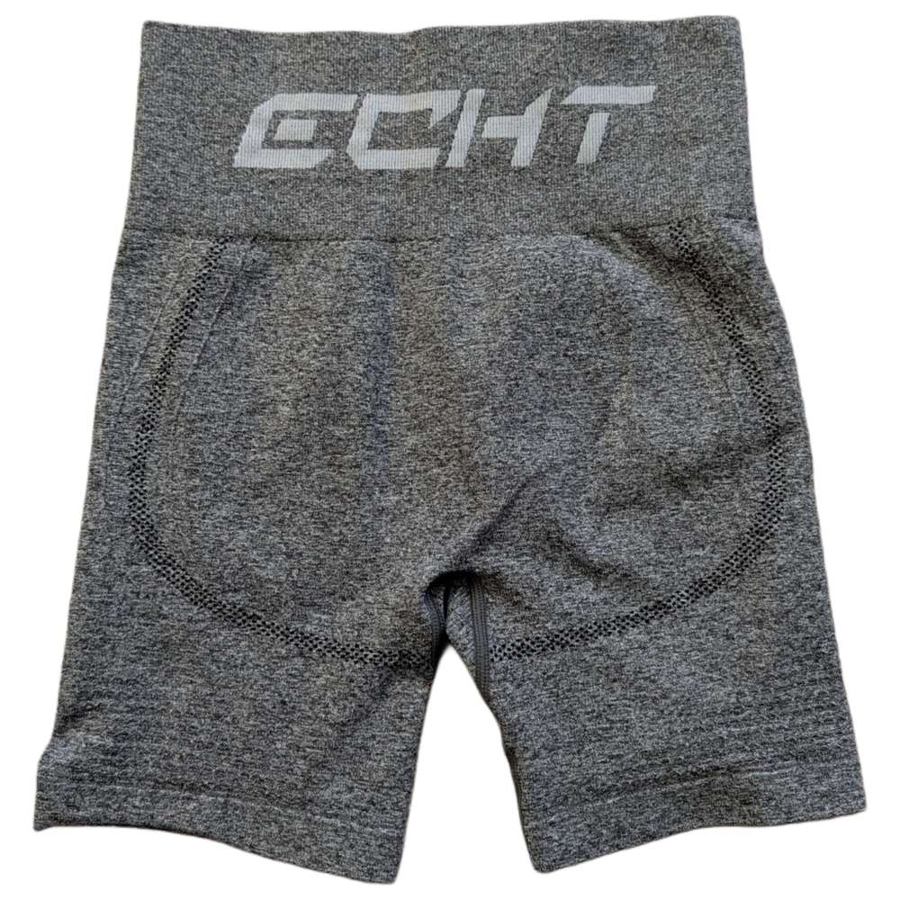 ECHT Gray High-Waisted Compression Bike Shorts Size XXS